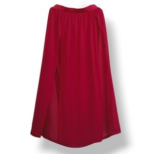 Mint Snow Sheer Red Goddess Maxi Skirt High Thigh Skirts Sexy Dancing Resortwear